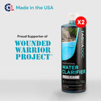Pool Clarifier Liquid for Cloudy Water Treatment - Swimming Pool Water Clarifier to Support Water Clarity in Inground and Above Ground Pools - AquaDoc - 32oz 2 Pack