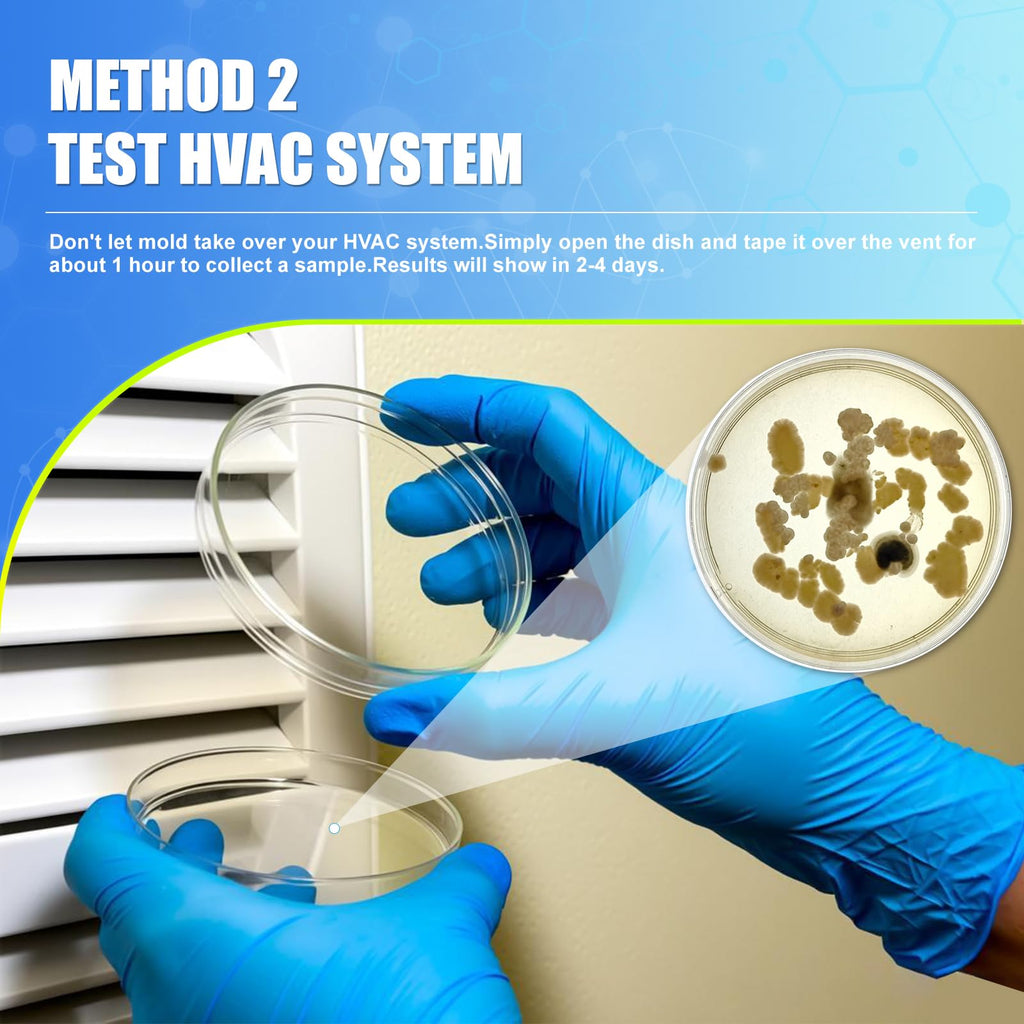 Mold Test Kit for Home,14 Simple Detection Tests,Test HVAC System,Home Surfaces, Indoor Air Quality Testing,DIY Mold Detector,Includes Detailed Mold Identification Guide,Black Mold Testing kit