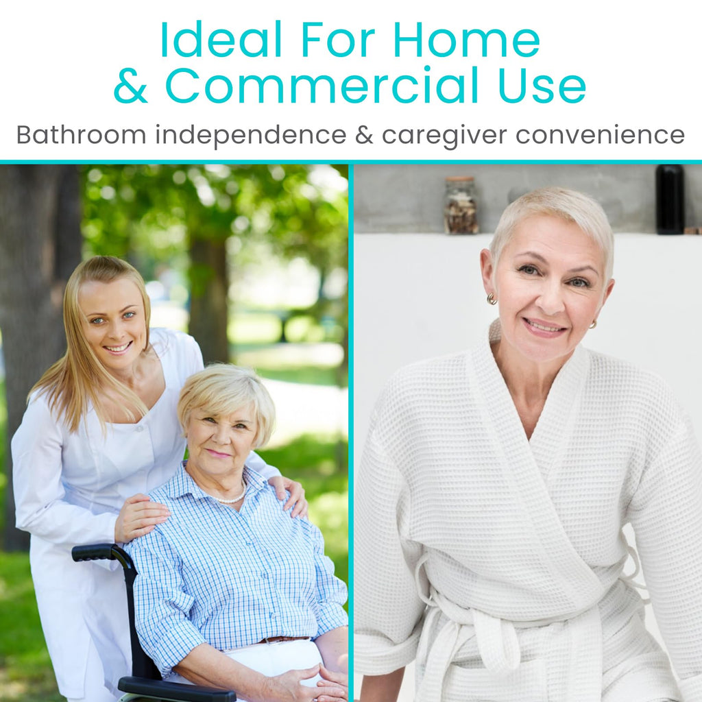 Vive Commode Liners with Absorbent Pads - Portable Toilet Bedside Chair Replacement Bags - Disposable Porta Potty Liners for Bariatric Standard Arm 3 in 1 Folding Buckets - Leakproof (24 Pack)