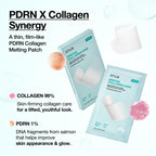 Anua PDRN Collagen Melting Patch for Neck, Lifting and Firming, Thin Film Patch for Neck Fine Lines & Forehead, Plumping Effect with Salmon DNA, Korean Skincare, 0.02g x 4EA