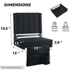 SPORT BEATS Stadium Seats with Back Support Folding Chair for Bleachers