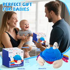 Baby Toys 12-18 Months, Musical Crawling Crab Plush Toy - 40 Songs & Recording Feature, Dancing Walking Moving Bouncing Tummy Time Toy, Sensory Toys for Toddlers 1-3, Birthday Gifts for Infants