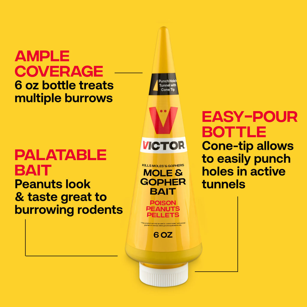 Victor Outdoor Mole & Gopher Poison Peanuts 4-Pack