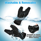 Hinshark Gifts for Men LED Flashlight Gloves, Anniversary Birthday Gifts for Men Dad Him Husband Boyfriend, Dad Gifts for Fishing Auto Repair, Camping Essentials Cool Gadgets Tools for Men