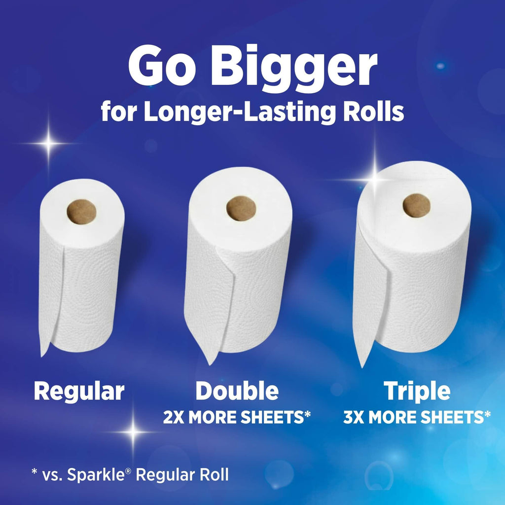 Sparkle Pick-A-Size Kitchen Paper Towels, 24 Double Rolls, 2 Ply