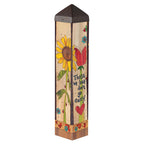 Studio M Art Pole, PVC Weather Resistant Pole with Vinyl Bowl 20 inches Tall Outdoor Decoration for Gardens, Patios, Yards, Landscaping and Birding Accessories, Those We Love Don't Go Away