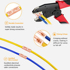 SVAAR 560 PCS 26-6 AWG Non-Insulated Butt Connectors Crimp Repair Butt Splices Kit, Uninsulated Butt Splice Connectors for 26 to 6 Gauge Wire, Heavy Duty Pure Copper Seamless Barrel Butt Terminals