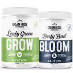 Green Rush Nutrients Organic Veg to Harvest Double Pack – Indoor & Outdoor Fertilizer for Leafy Greens, Vegetables, Herbs & More – Grow & Bloom Combo (500g - 4 Plants)