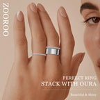 ZOOROO 2-Pack Stackable Bands for Oura Ring 5/Oura Ring 4/Oura Ring 3 Stack