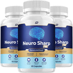 Neuro Sharp Supplement Capsules – Neuro Sharp Natural Blend Formula Focus Memory Support and Reviews (3 Pack – 180 Capsules)