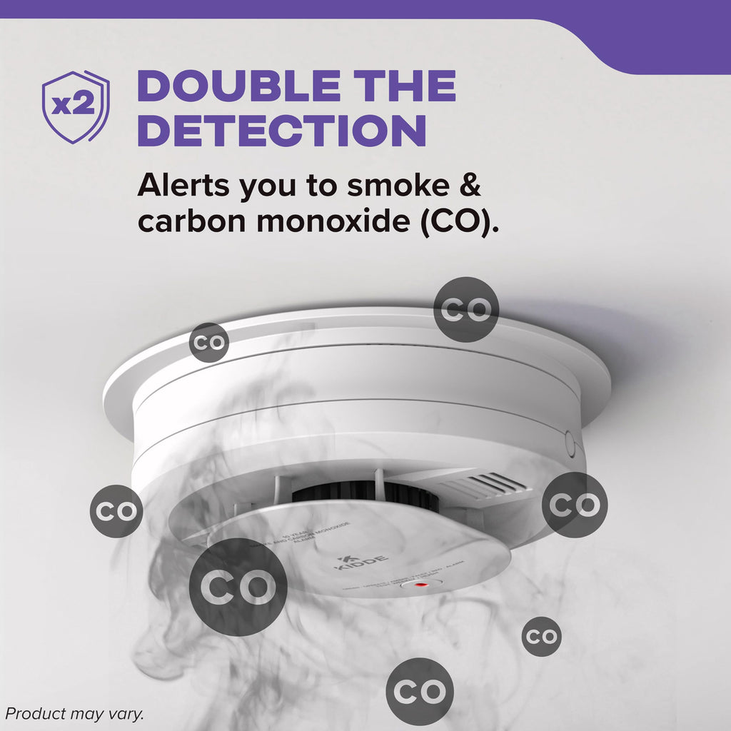 Kidde Smoke and Carbon Monoxide Detector, Hardwired with AA Battery Backup, Voice Alerts, Interconnectable, LED Status Lights, 85 dB Alarm, 5-inches, 30CUAR-V, 1 Pack