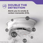 Kidde Smoke and Carbon Monoxide Detector, Hardwired with AA Battery Backup, Voice Alerts, Interconnectable, LED Status Lights, 85 dB Alarm, 5-inches, 30CUAR-V, 1 Pack