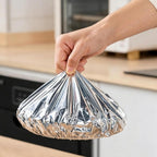 90PCS Reusable Aluminum Foil Food Covers, Home Dining Table & Food Container Aluminum Foil Heat-Retaining Cover, Universal Reusable Thermal Cover For Foods, Elastic Edges For Bowls & Plates (90PCS)