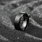 King Will Stainless Steel Wedding Ring 8mm Black I Love You Matte Size 10