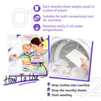 Laundry Detergent Sheets (160 Sheets), Lavender,Up to 320 Loads - Great For Travel,Apartments, Dorms,CLEARALIF Laundry Detergent Strips Eco Friendly & Hypoallergenic (80 Count, Pack of 2)
