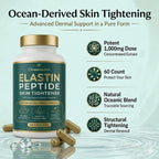 Claranova Labs Elastin Peptides Skin Tightening Formula - Marine Protein Complex, Daily Nutritional Support for Skin 60 Count (1pcs, 1)