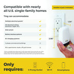 Ting Fire Electrical Fire Prevention Sensor & Service - Residential Use Only - 12 Months of Required Service Included - Home Fire Safety