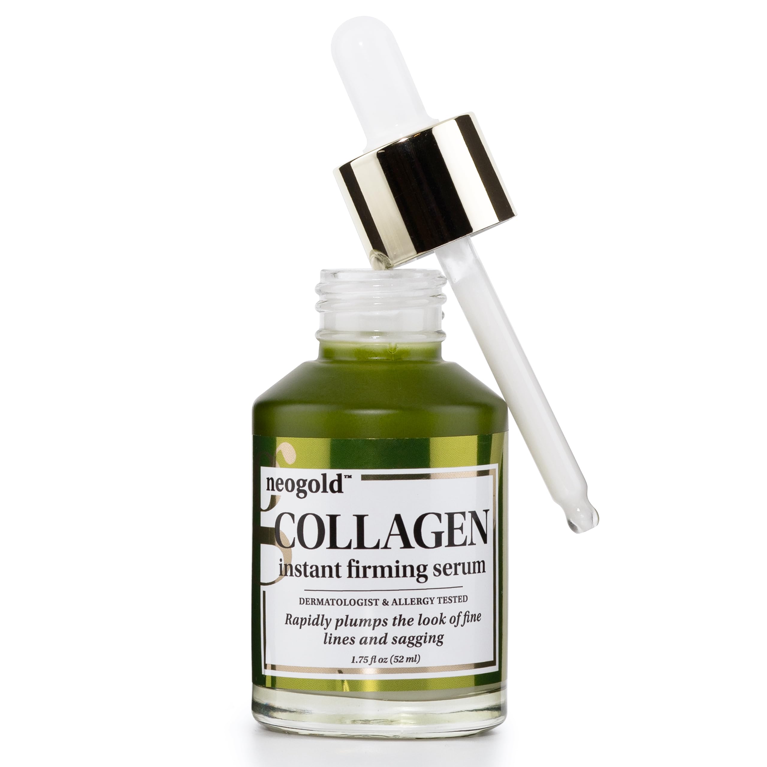 Neogold Collagen Serum For Face | Collagen Face Serum For Skin Tightening Helps Lift, Plump, & Firm Sagging Skin | Serums For Skin Care | Anti Wrinkle Boost, Fragrance Free, 2 Fl Oz