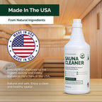 Northwood Sauna - Sauna Cleaner - Natural Wood Cleaner & Deodorizer - Makes 10x More Solution - 1 Quart (32 Fl Oz)