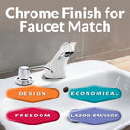 Bobrick B-822 Manual Top Fill Liquid Soap Dispenser 34 fl oz. (1L) Liquid Soap Capacity, 4- Inch Free-Turning Spout for Public Restroom Countertops, Chrome Finish