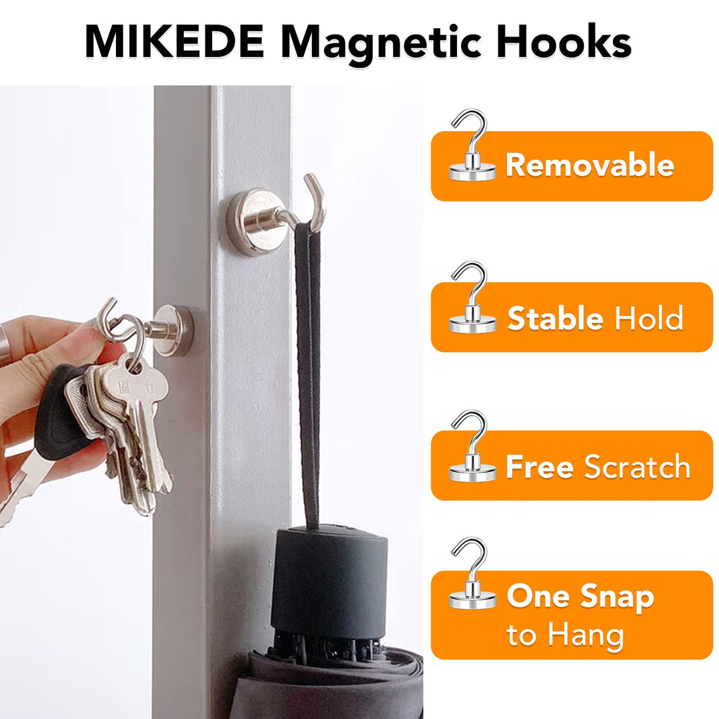 MIKEDE Magnetic Hooks 85Lbs+ Heavy Duty Magnet Hook for Cruise Cabins