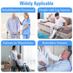 KkaFFe Gait Belt with Handles, Transfer Belt for Elderly, Patient Gait Belts, Transfer Belt Assist, Gait Belts for Seniors, Upgraded Using Rubber Handles (Blue)