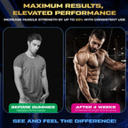 ZyterX Creatine Monohydrate Gummies for Men & Women, 9000MG Creatine Gummies Sugar Free with L-Taurine, BCAA 2:1, B12 B6 for Boost Strength, Focus & Endurance, Vegan, Non-GMO, Blueberry 120pcs