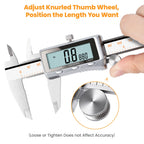 HARDELL Digital Caliper, Rechargeable Calipers with Backlight, Digital Caliper 12 Inch with All Metal Dial, Auto-Off Digital Micrometer, Inch/MM/Fraction for DIY/Household/3D-Printing