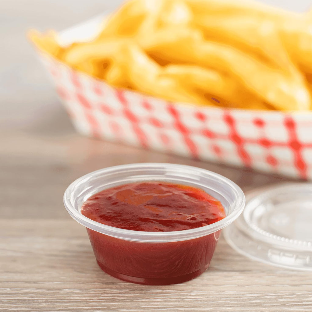 Karat [2500 ct] 1 oz Portion Cups - Polypropylene Condiment Cups for Dressings, Sauce, Souffle, Jello Shots Containers | Clear | FP-P100-PP