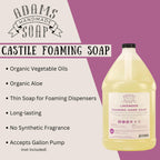 Adams Handmade Soap Liquid Foaming Soap 1 Gal (Lavender, 1 pack)