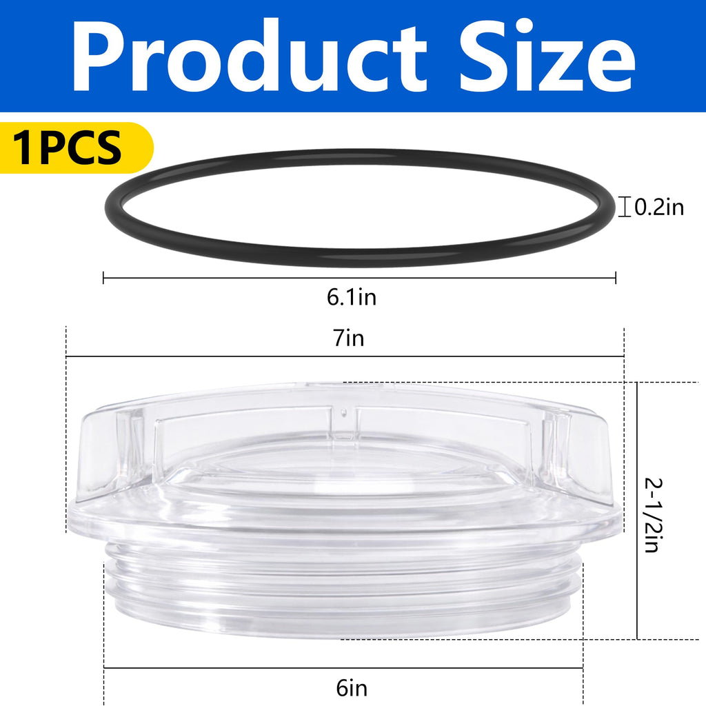 Adnee SPX3100D Pump Lid with Lid Oring, Pool Pump Lid Replacement Compatible with SP3000 Series and SP3000x Series, Pump Thread Strainer Cover for Locking Ring Lid Seal Repair