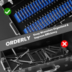 40PCS Modular Wrench Organizer Wrench Holder for Tool Drawer Storage
