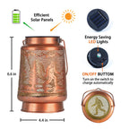 Bigfoot Solar Lanterns Outdoor Waterproof Hanging Solar Lights Big Foot Sasquatch Gifts for Men Women Metal Decorative LED Lanterns for Yard, Patio, Lawn, Pathway, Landscape, Garden Decor