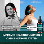 Audifort Tinnitus Drops, Official Audifort Tinnitus Relief for Ringing Ears, Advanced Ear Health Support Supplement Liquid Drops All Natural for Healthy Ringing Ear, Audi Fort Dropper Reviews (5 Pack)