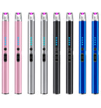 Luxgaze 8 Pack Electric Candle Lighter Rechargeable USB Lighters Flameless Windproof Plasma Arc Lighters with Safety Lock Long Lighter for Candle BBQ Camping Birthday Party