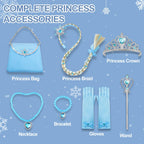 Davvew Princess Dresses for Girls Halloween Light Up Princess Costume for Little Girls Christmas Toddler Princess Dress Up Clothes