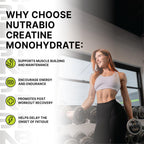 NutraBio Pure Micronized Creatine Monohydrate Powder Supplement, Unflavored, (300 g) - Supports Bulk Muscle Energy, Recovery, and Strength - HPLC Tested Creatine Powder Supplement for Men and Women