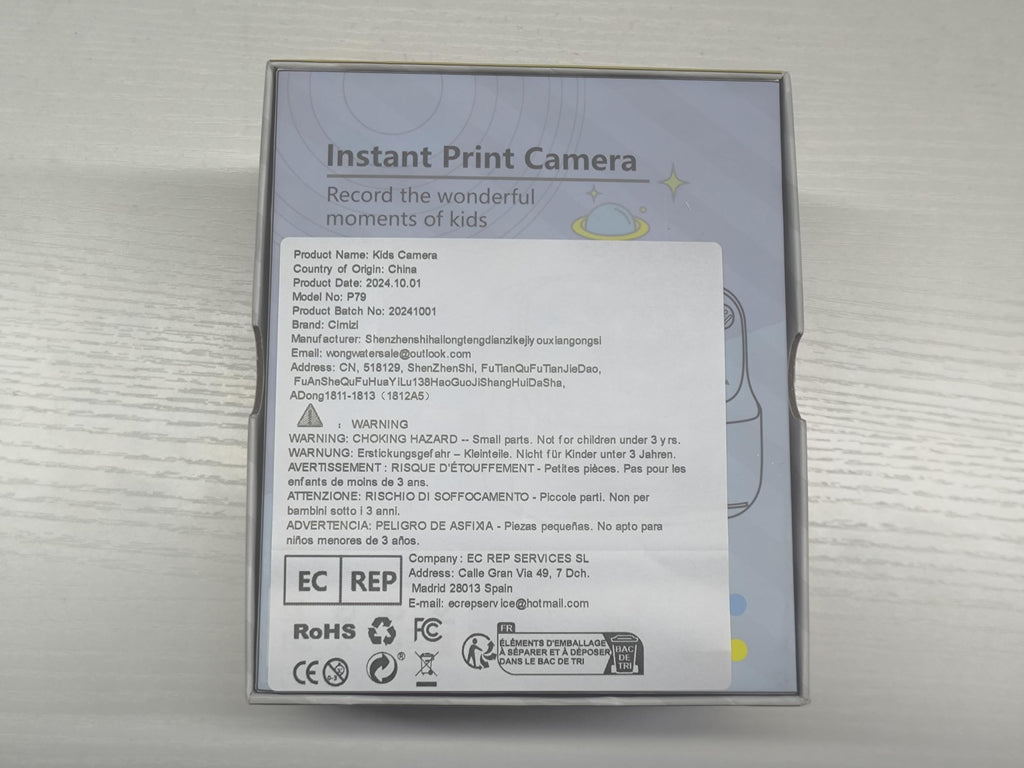 Kids Instant Digital Cameras for Boys and Girls, 1080P HD Dual-Lens Selfie Digital Camera with Print Paper & TF Card, Christmas Birthday Gifts Toys for Toddler and Teenagers Age 3-16 Years Old
