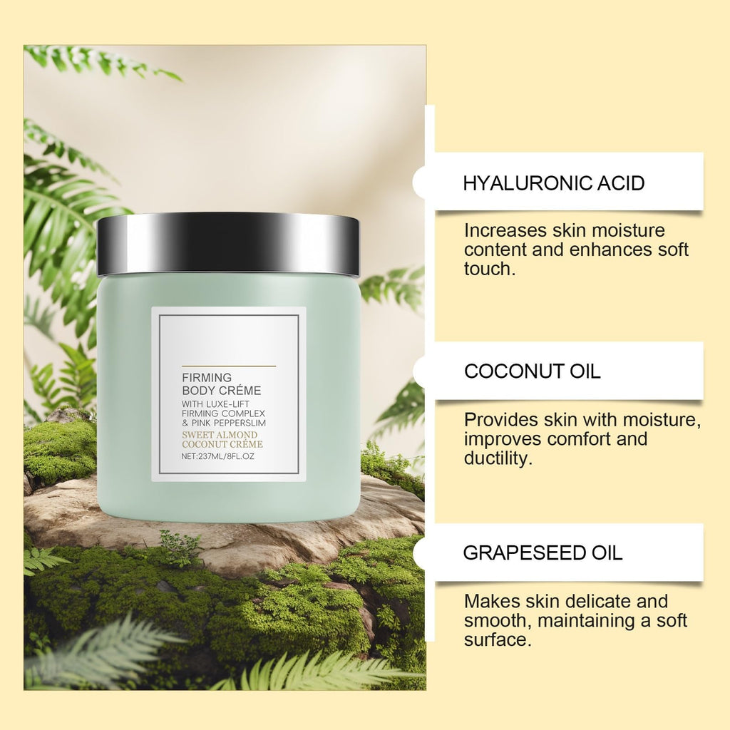 PAQIMAN Champagne Lift Firming Body Cream, with Pink Pepperslim for Nourishes Skin Lift Firming Hydrating Cream (Coconut)