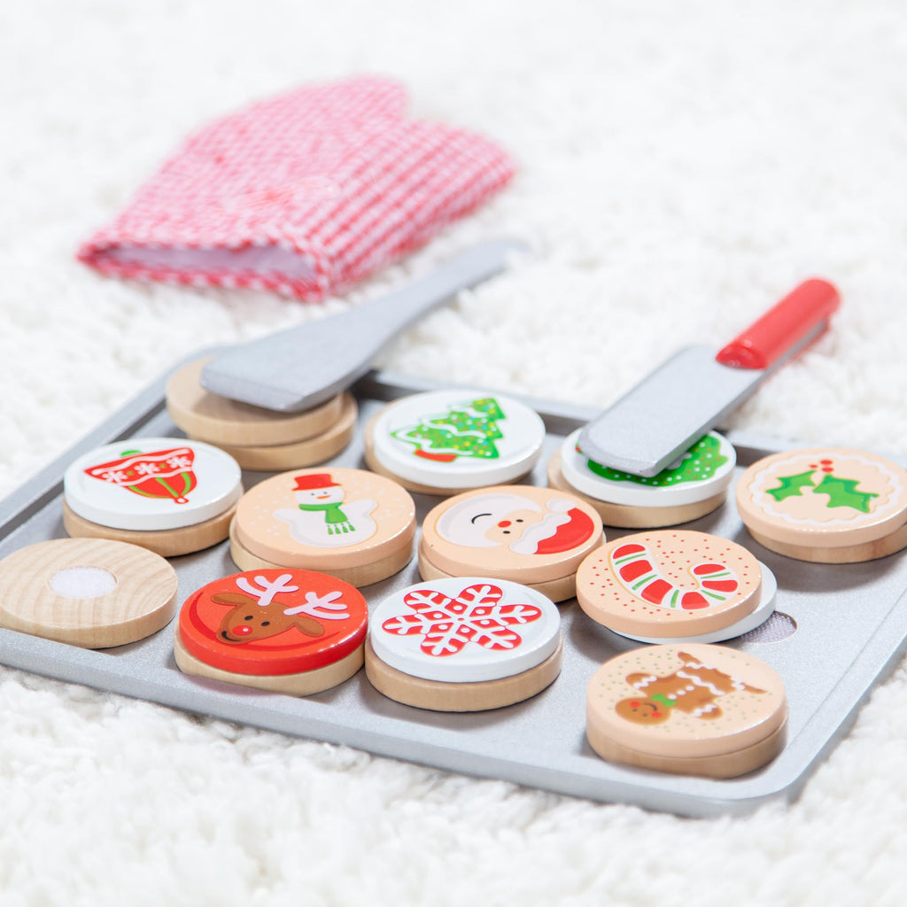 Melissa & Doug Slice & Bake Christmas Wooden Cookie Play Set