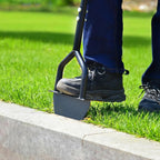 Orcela Lawn Edger Tool, Half Moon Saw Tooth Lawn Edger with T-Grip Handle