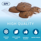 GPI - 5" x 5" - 100 Pack, 2 Mil thick, Clear Plastic Reclosable Zip Bags, Hang Hole For Display, Durable Poly Baggies with Resealable Zip Top Lock for Storage, Packaging & Shipping