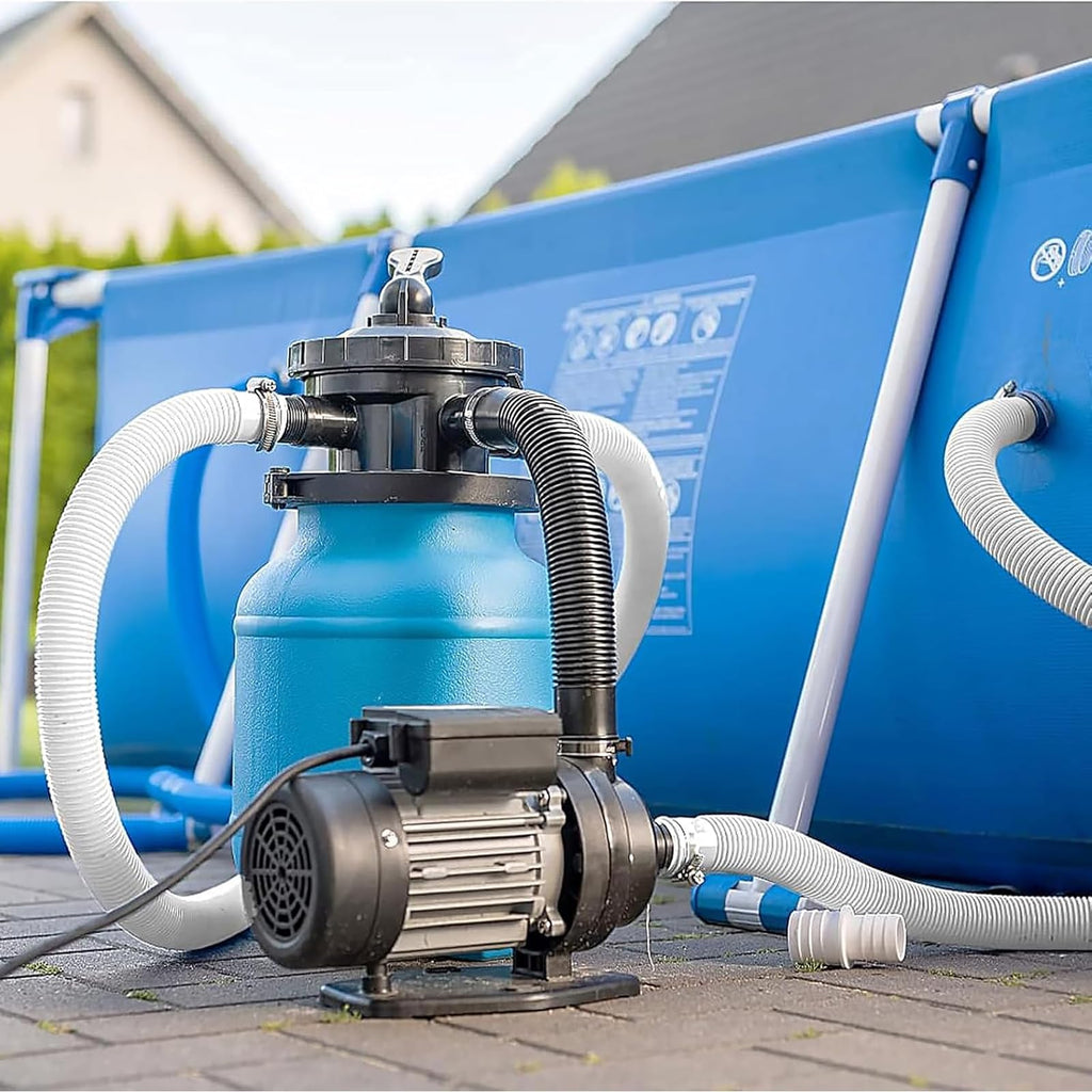 1.5" x 59" Pool Hoses for Above Ground Pools – 2-Pack Pool Pump Replacement Hose with 8 Clamps, Compatible with Intex, Coleman, Summer Waves Pool Pumps & Filters (Blue 2pcs-1.5“)
