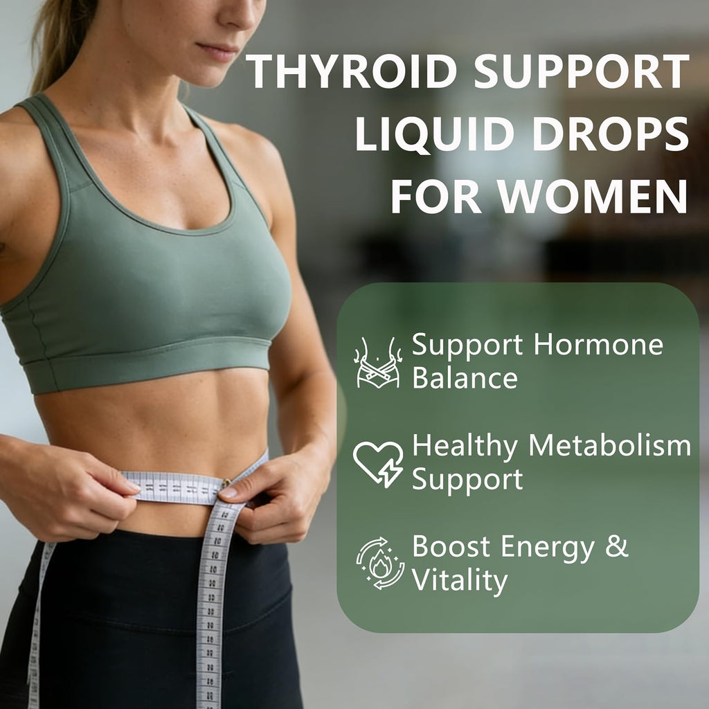 SCEZROB InnerFresh Thyroid Support Drops, Inner Fresh Thyroid Support Liquid Drops for Women, Hormone Balance & Healthy Metabolism Support, with Selenium, Zinc, Iodine, L-Tyrosine & Ashwagandha (1)