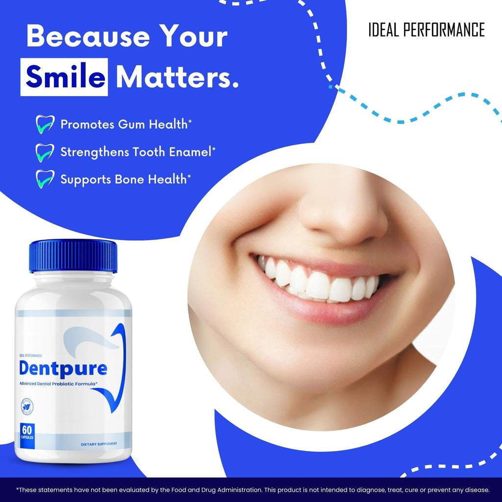 Dentpure Oral Probiotics for Teeth and Gums Capsules, Dentpure Supplement Pills - Maximum Strength, Advanced All Natural Probiotics for Fresh Breath Dental Wellness, Dent Pure Reviews (5 Pack)
