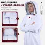 LONGADS Bee Suit for Men, Full Body Beekeeper Suit with Gloves and Veil XL