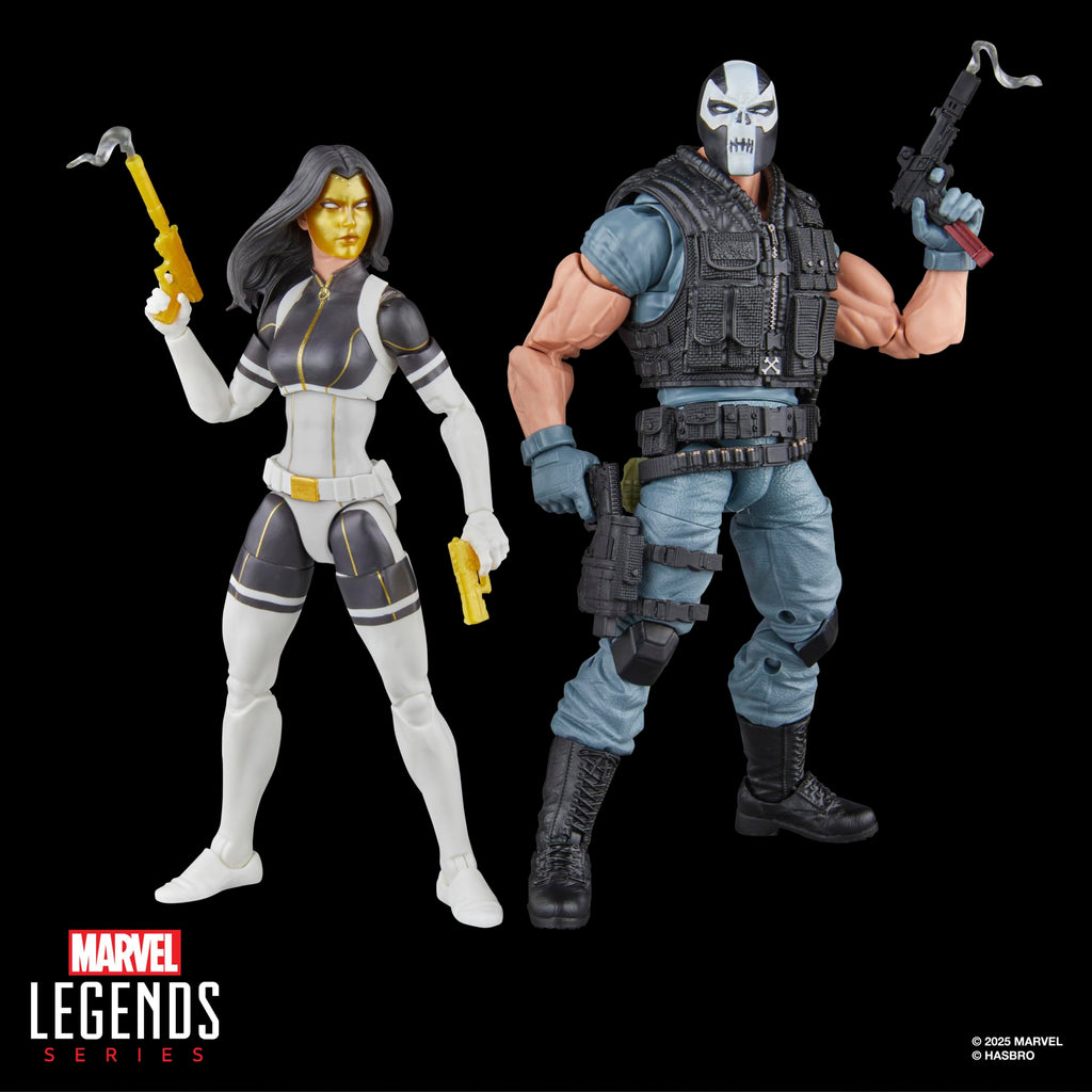 Marvel Legends Series Madame Masque & Crossbones, Marvel Super-Villains Comics Collectible 2-Pack, 6-Inch Action Figures (Amazon Exclusive)