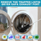 Sealegend 30 Feet Dryer Vent Cleaner Kit, Lint Remover, 2×Upgraded Flexible Quick-Snap Brush with Drill Attachment, Extends Up to 30 Feet for Easy Cleaning, Works with/Without a Power Drill