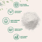 Micro Ingredients Pure Organic Stevia Powder, 1 Pound, 2,837 Servings, Highest Grade Stevia Green Leaf Extract Reb-A, Reduced Bitter Aftertaste, 0 Calorie, Natural Sweetener, Sugar Alternative, Keto Friendly