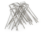 Stainless Steel Landscape Garden Staples Pins, 6-inch, 11 Gauge, Unlike Imposters Won't Rust - Perfect for Landscape Fabric, Irrigation Lines - 100 Pack